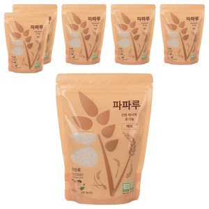 파파루 간편레시피 유기농 쌀가루 백미 굵은입자 이유식 후기, 400g, 6개