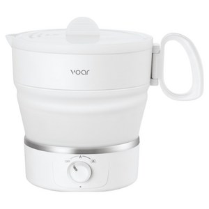 보아르 폴더블 휴대용 접이식 프리볼트 여행용 전기포트, VPEP-004WH