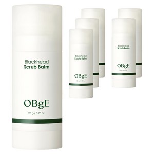 OBge 블랙헤드 스틱 스크럽 밤, 20g, 6개, 1개입