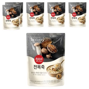 햇반 전복죽, 6개, 420g