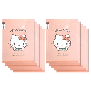 핑크망고 산리오 초등노트 좁은칸 알림장, 헬로키티, 10개