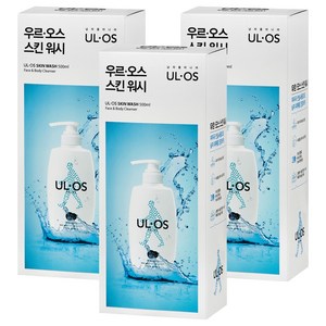 우르오스 스킨워시, 500ml, 3개