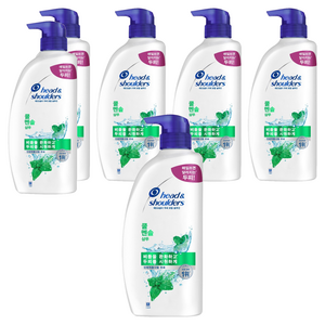 헤드앤숄더 쿨 멘솔 샴푸 시원한 향, 850ml, 6개