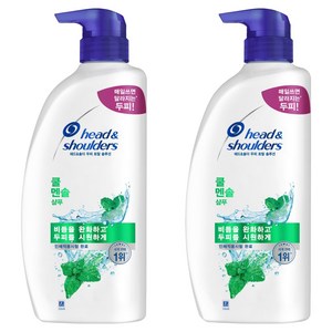 헤드앤숄더 쿨 멘솔 샴푸 멘솔향, 850ml, 2개