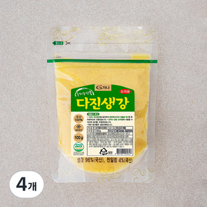 가나 요리용 다진생강, 100g, 4개