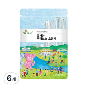 아름드레 유기농 오렌지 삼각티백 루이보스, 1.5g, 25개입, 6개