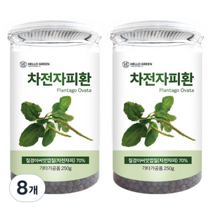 헬로우그린 차전자피환 통, 8개, 250g