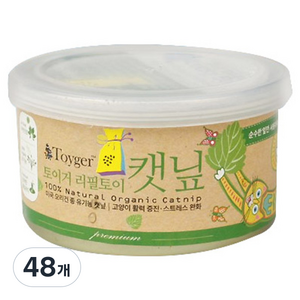 토이거 프리미엄 캔, 48개, 캣닢, 10g