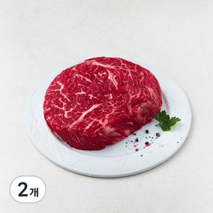 한우 1등급 등심 스테이크용 (냉장), 300g, 2개