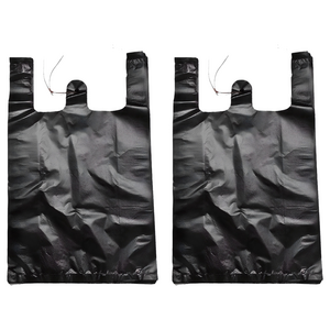 부국비닐봉투 손잡이 일반마트봉투3호 검정, 10L, 2개