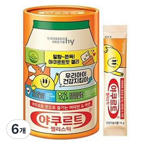 에치와이 젤리스틱, 450g, 6개