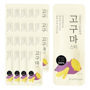 자연다움 국내산 고구마 스틱, 20g, 20개 골드박스 특가