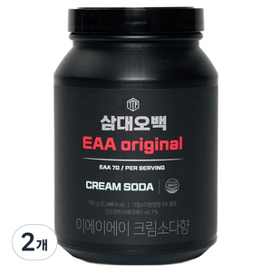 삼대오백 EAA 아미노산 크림소다향, 700g, 2개