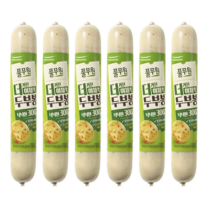 풀무원 더커진 야채쏙 두부봉 어육소시지, 6개, 300g
