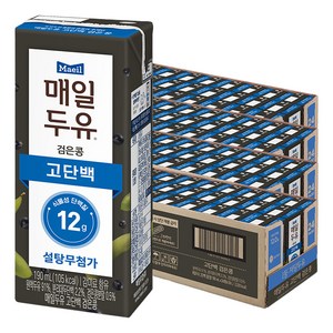 매일두유 고단백 검은콩, 190ml, 96개