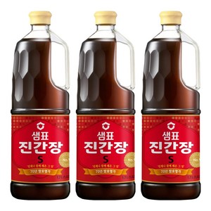 샘표 진간장 S, 1.7L, 3개