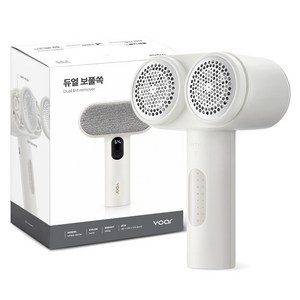 보아르 듀얼 보풀쏙 세탁소용 6중날 보풀제거기, VFBS-001IV, 화이트