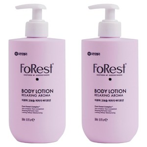 그린핑거 포레스트 릴렉싱 아로마 고보습 저자극 바디로션, 500ml, 2개