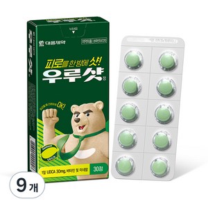 대웅제약 우루샷 멀티비타민, 30정, 9개