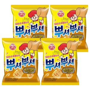 오뚜기 뿌셔뿌셔 버터오징어맛, 90g, 4개