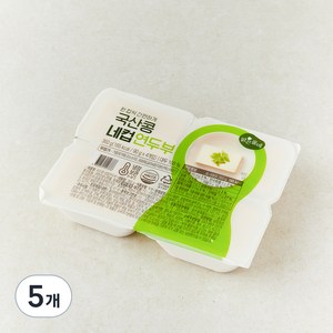 맑은물에 국산콩 네컵 연두부 4개입, 360g, 5개
