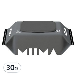 미마 데일리 대용량 물티슈 캡형, 30개, 100매, 55g