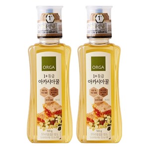 올가홀푸드 1+등급 아카시아꿀, 500g, 2개