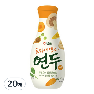 연두 요리에센스 진, 500ml, 20개