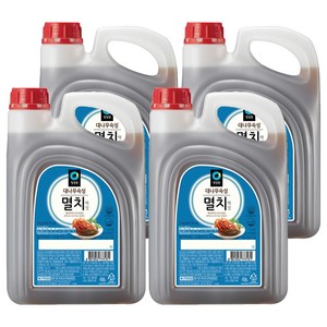 청정원 대나무숙성 멸치액젓, 3kg, 4개