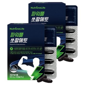 뉴트리원 파워풀 쏘팔메토 로르산 115, 30정, 2개