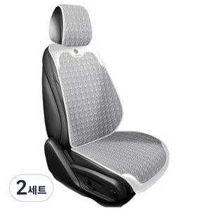 Ez2mk 하운드투스 패션 디자인 자동차 시트 앞좌석 세트 MS-90, 그레이, 2세트