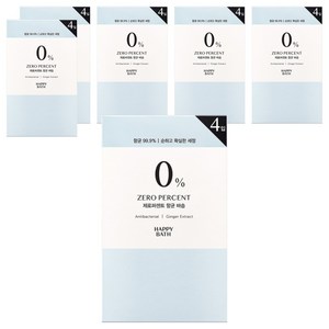 해피바스 제로퍼센트 항균 바솝, 90g, 24개입