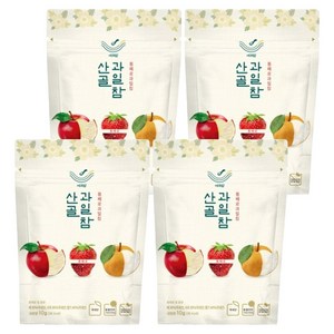 에코맘의산골이유식 산골 과일참 통째로 과일칩, 10g, 4개