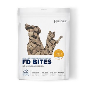 허글 반려동물 에프디바이츠 동결건조간식, 오리고기, 200g, 1개