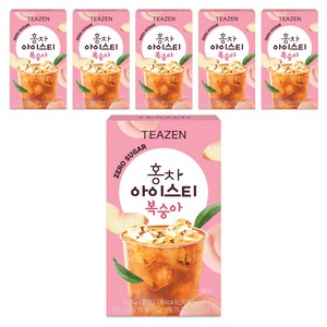 티젠 홍차 아이스티 복숭아, 5g, 10개입, 6개