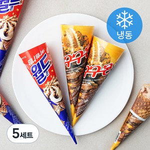 롯데웰푸드 월드콘 + 구구콘 세트 (냉동), 160ml, 1개입, 40개