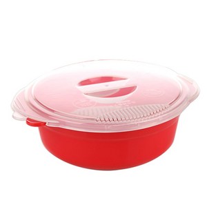 이지앤프리 맛쿡 라면용기 1L, 레드, 1개
