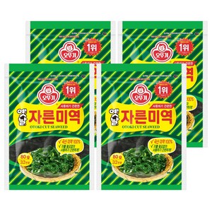오뚜기옛날 자른미역, 80g, 4개