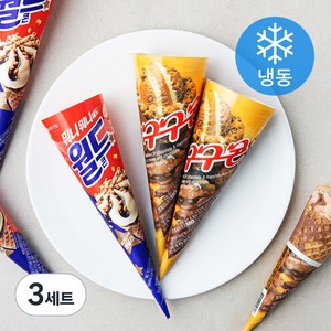 롯데웰푸드 월드콘 + 구구콘 세트 (냉동), 160ml, 1개입, 24개
