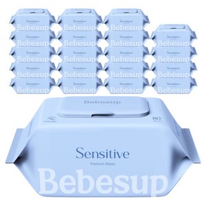 베베숲 센시티브 엠보싱 유아물티슈 캡형, 65g, 80개입, 20개