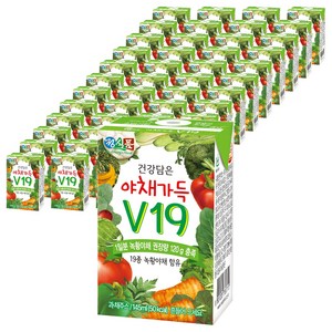 정식품 건강담은 야채가득 V19, 145ml, 48개