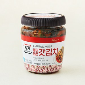 종가 썰어담은 갓김치, 500g, 1개