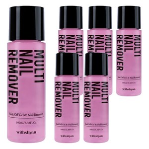 위드샨 멀티 쏙오프 젤네일리무버, 100ml, 6개