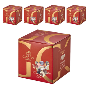 고디바 지큐브 어쏘트먼트 초콜릿 3종 x 4p 세트 100g, 5세트