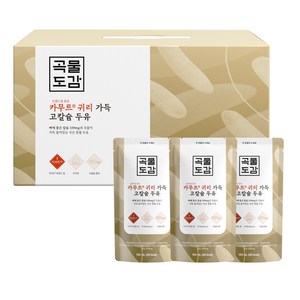 곡물도감 카무트 브랜드밀 함유 귀리 가득 고칼슘 두유, 180ml, 15개
