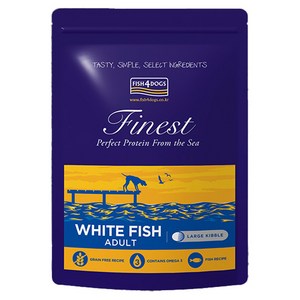 피쉬포독 어덜트 강아지 화이트피쉬 라지 키블 건식사료, 900g, 1개