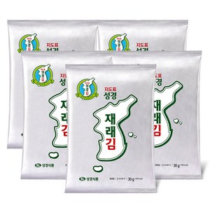 지도표성경 재래전장김 행복E세트 30g 5봉, 150g, 4세트
