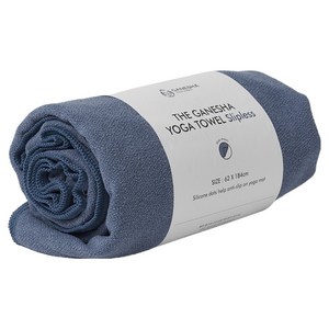 가네샤요가프랍스 가네샤 요가 매트 타월 슬립리스, Bluish Gray, 1개