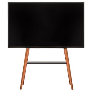 엘디엘마운트 벽면 밀착 이젤형 TV 거치대 삼성 LG 호환 선반 티비 스탠드 블랙, APL-FS44BS, 1개