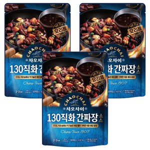 차오차이 130직화 간짜장소스, 165g, 3개